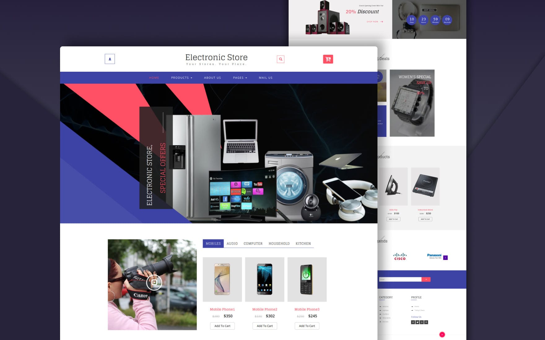 Electronic E commerce Theme